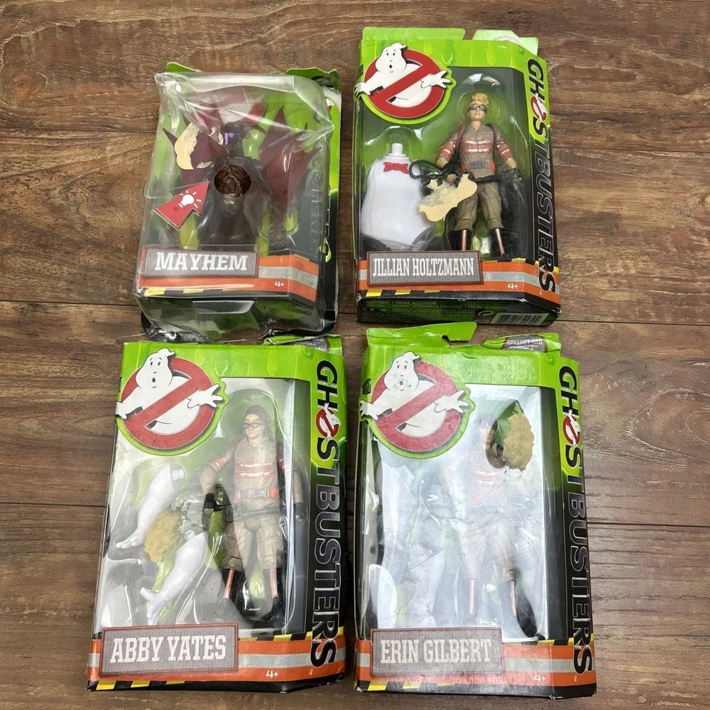 Lot of Mattel 2016 Ghostbusters Mayhem Jillian Abby Erin Set of 4 Action Figures